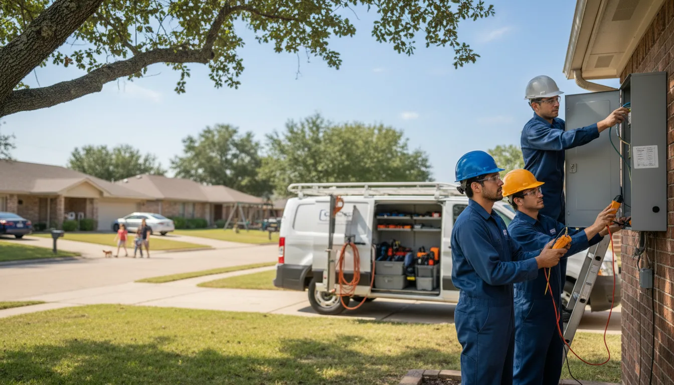 Certified electrician providing emergency electrical services in Mineral Wells, TX